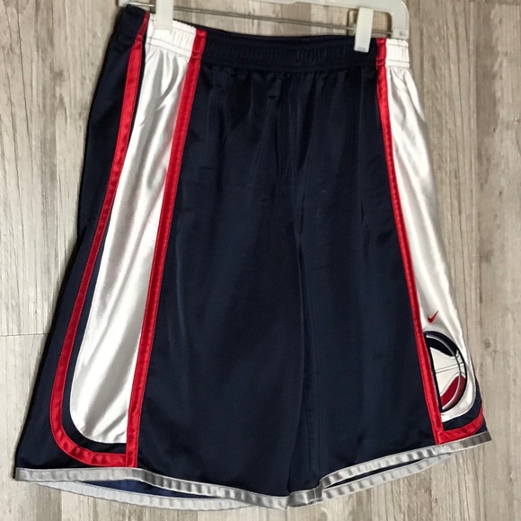 blue and red nike shorts